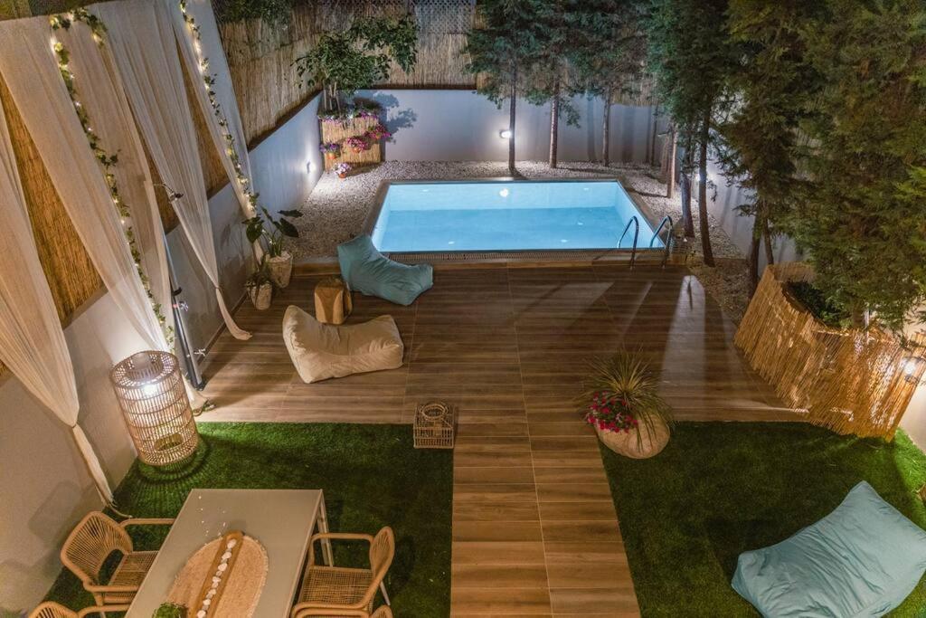 G&M Luxury Residence With Pool Hriszí Aktí Haniá Kültér fotó